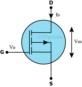 Circuit diagram symbol of the 2SJ169 transistor