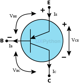 Circuit diagram symbol of the 1602 transistor