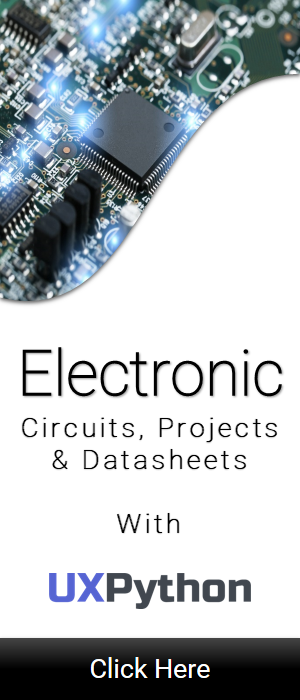 uxpython electronic circuits, projects and datasheets.
