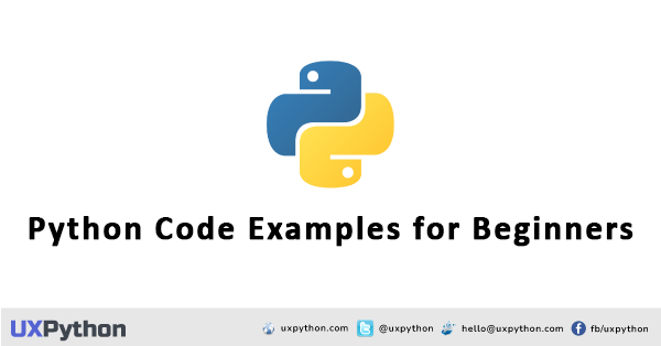 Python Code Examples for Beginners