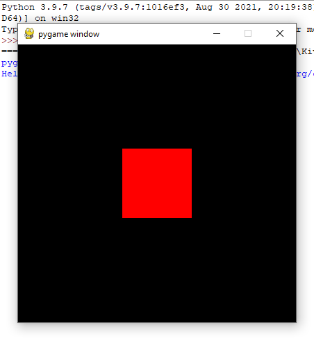 Drawing on the Screen - PyGame - UXPython