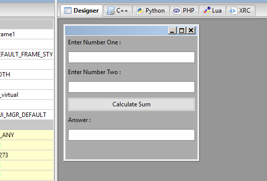 wxPython Simple Progarm Design