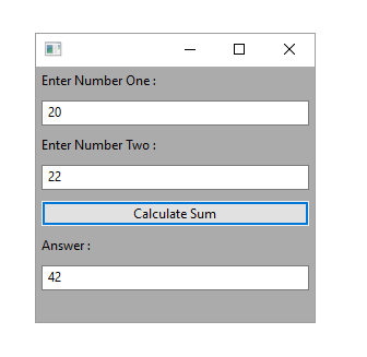 wxpython simple gui program output